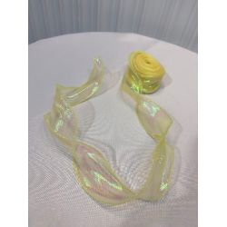 Limon Sarısı Şeffaf Organze Kurdele 4cm x 10m