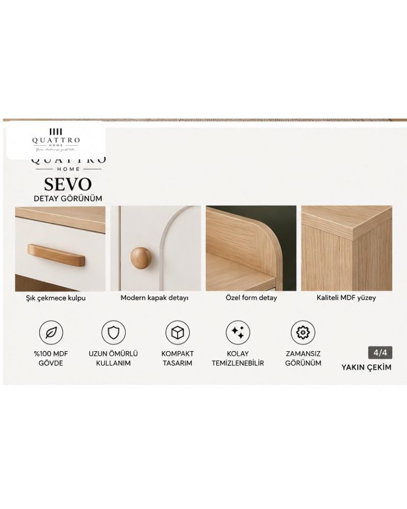 SEVO ÇALIŞMA MASASI -Genişlik: 120 cm  Yükseklik: 90 cm  Derinlik: 57 cm- %100 MDF