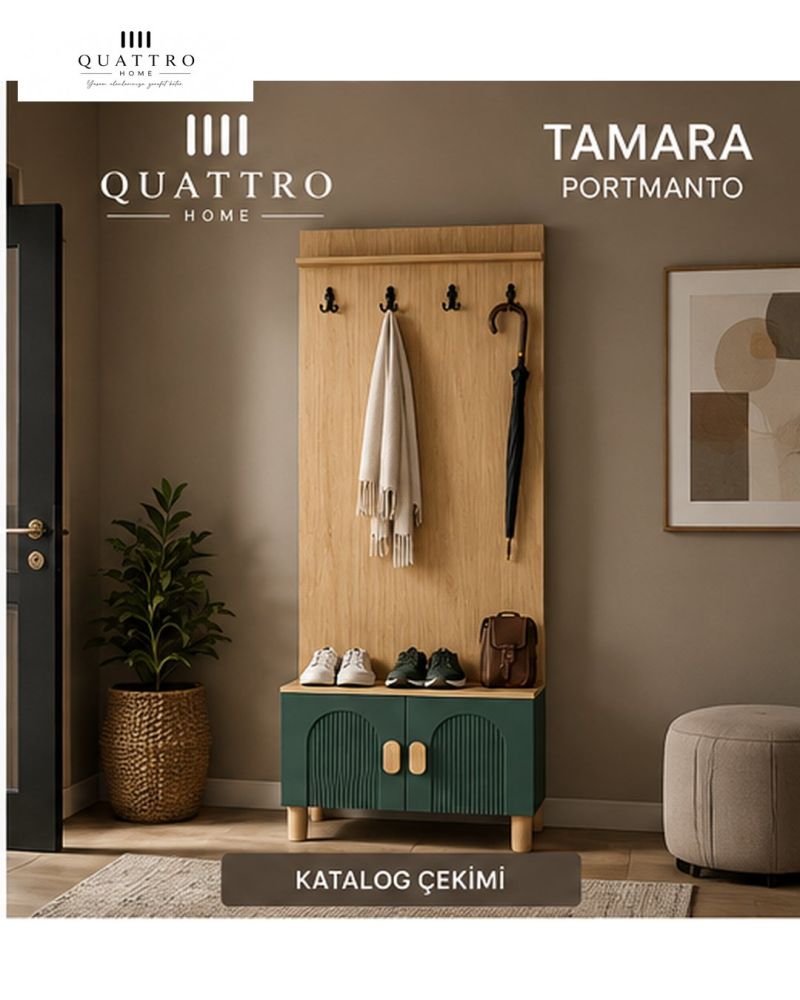 TAMARA VESTİYER PORTMANTO-Genişlik: 80 cm  Yükseklik: 208 cm  Derinlik: 37 cm-%100 MDF