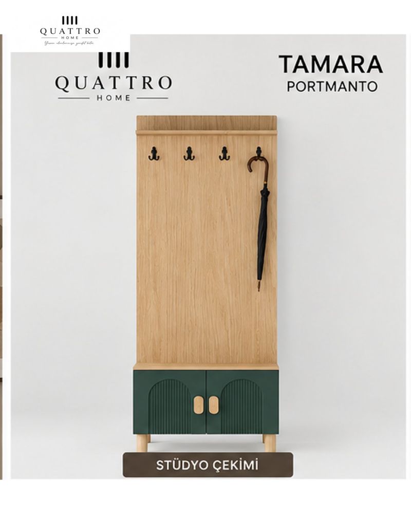 TAMARA VESTİYER PORTMANTO-Genişlik: 80 cm  Yükseklik: 208 cm  Derinlik: 37 cm-%100 MDF