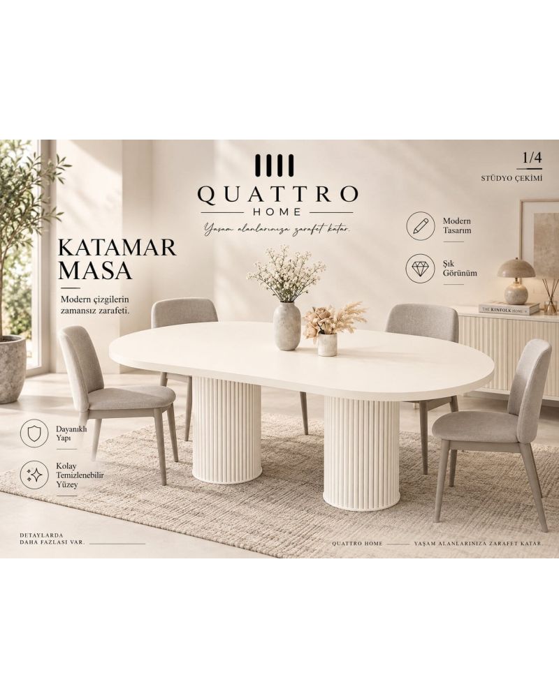 KATAMAR YEMEK MASASI-  %100 MDF