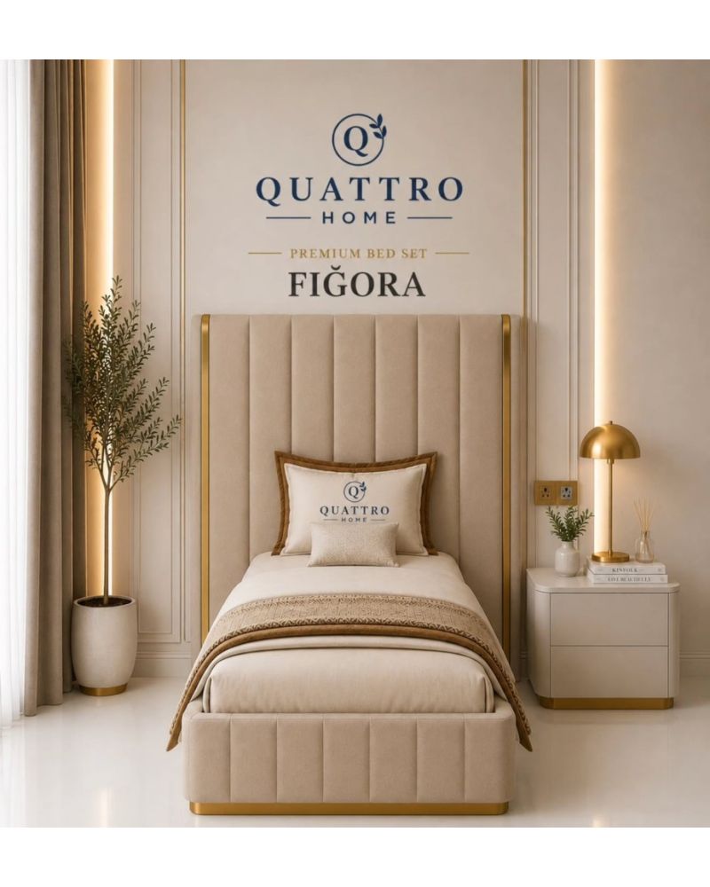 Fiğora Premium Tek Kişilik Döşemeli Yatak Seti