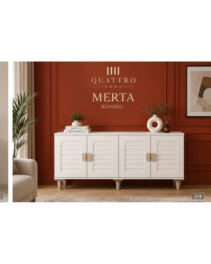MERTA KONSOL -Genişlik: 160 cm Yükseklik: 80 cm Derinlik: 41 cm %100 MDF