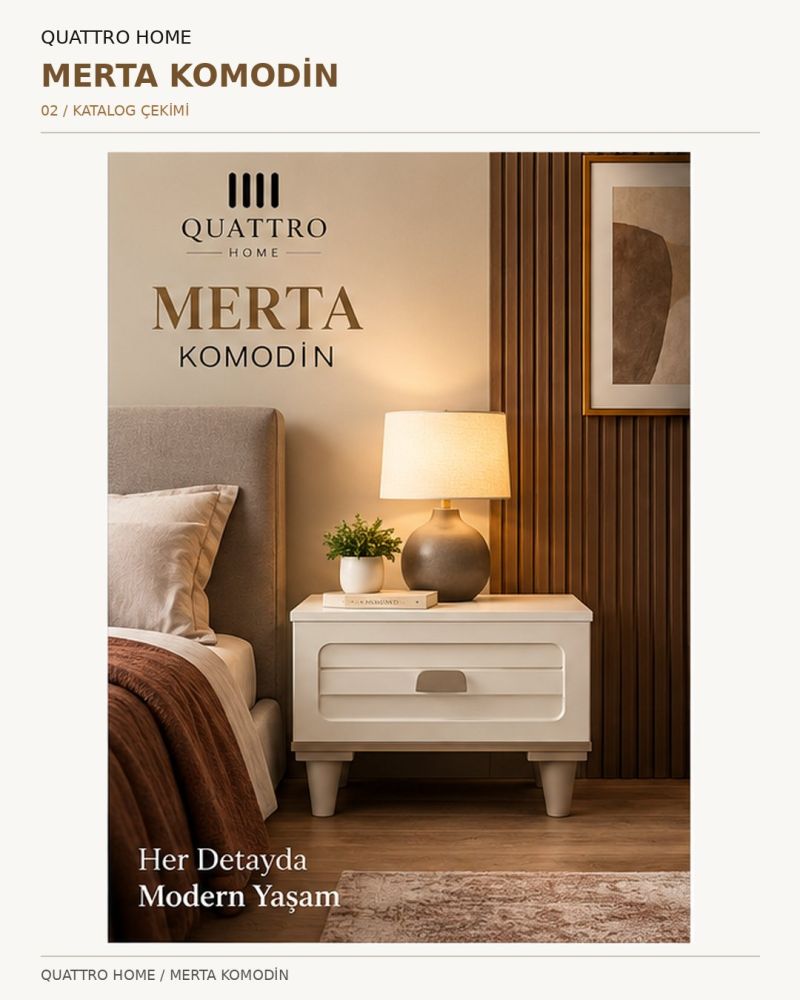 MERTA KOMODİN --- %100 MDF-Genişlik: 55 cm Yükseklik: 42 cm Derinlik: 41 cm