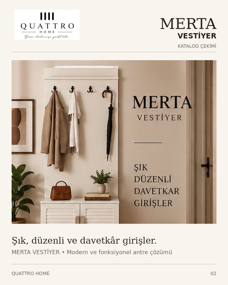 MERTA PORTMANTO VESTİYER-% 100 MDF-Genişlik: 80 cm Yükseklik: 208 cm Derinlik: 37 cm