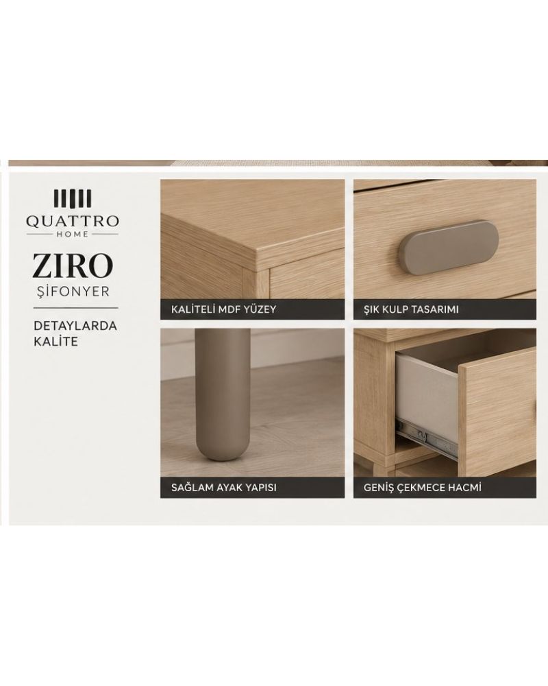 ZIRO MAKYAJ MASASI-Genişlik 120 cm, yükseklik 80 cm, derinlik 41 cm-%100 MDF