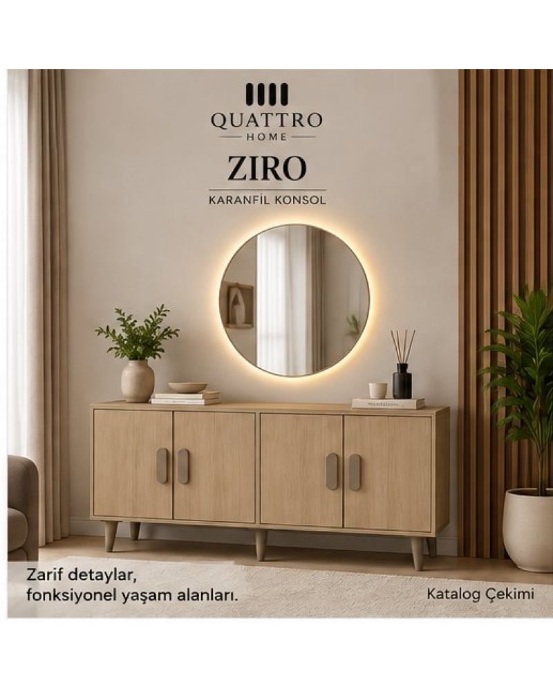 ZIRO KONSOL DOLAP-Genişlik 160 cm, yükseklik 80 cm, derinlik 41 cm.--%100 MDF