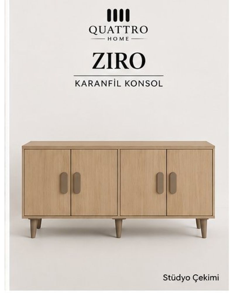 ZIRO KONSOL DOLAP-Genişlik 160 cm, yükseklik 80 cm, derinlik 41 cm.--%100 MDF