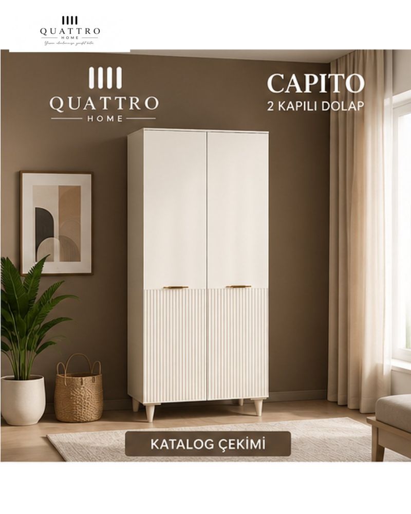 CAPITO 2 Lİ DOLAP-%100 MDF