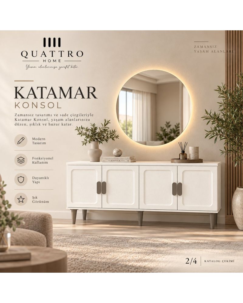 KATAMAR KONSOL -%100 MDF   160 -80-41