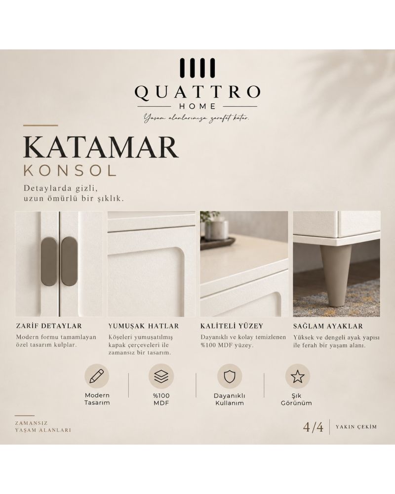 KATAMAR KONSOL -%100 MDF   160 -80-41