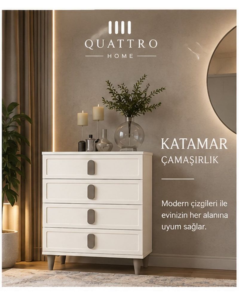 KATAMAR ÇAMAŞIRLIK -Genişlik: 80 cm Yükseklik: 100 cm Derinlik: 41 cm -%100 MDF