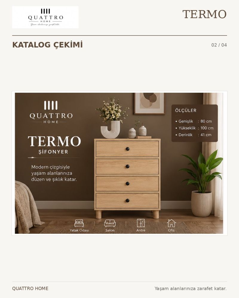 TERMO ÇAMAŞIRLIK-Genişlik: 80 cm  Yükseklik: 100 cm  Derinlik: 41 cm-%100 MDF