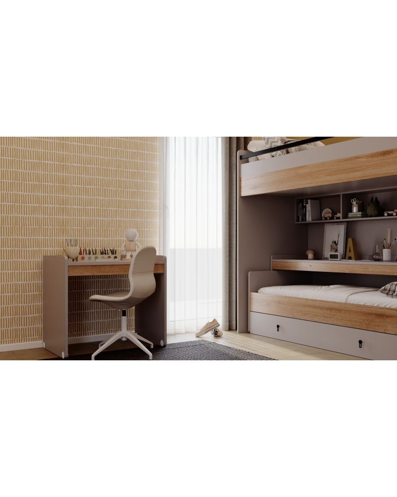 Craft Compact RANZA (MERDİVEN İLE BİRLİKTE. 2 KAPILI DOLAP .GENİŞ MASA .  .KARYOLA 90X190 .