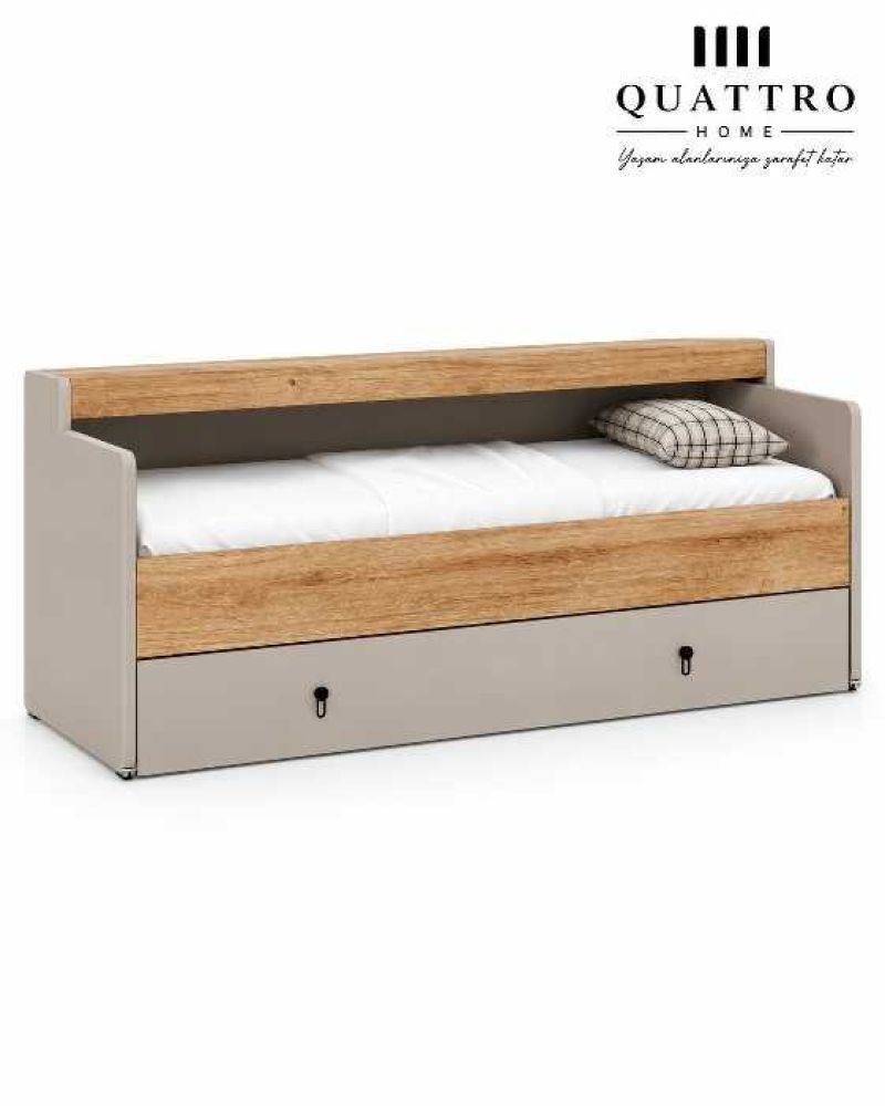Craft Compact Karyola 90x190-çocuk ve genç odalarında konforlu, sade ve modern bir uyku alanı oluşturmak için tasarlanmıştır.