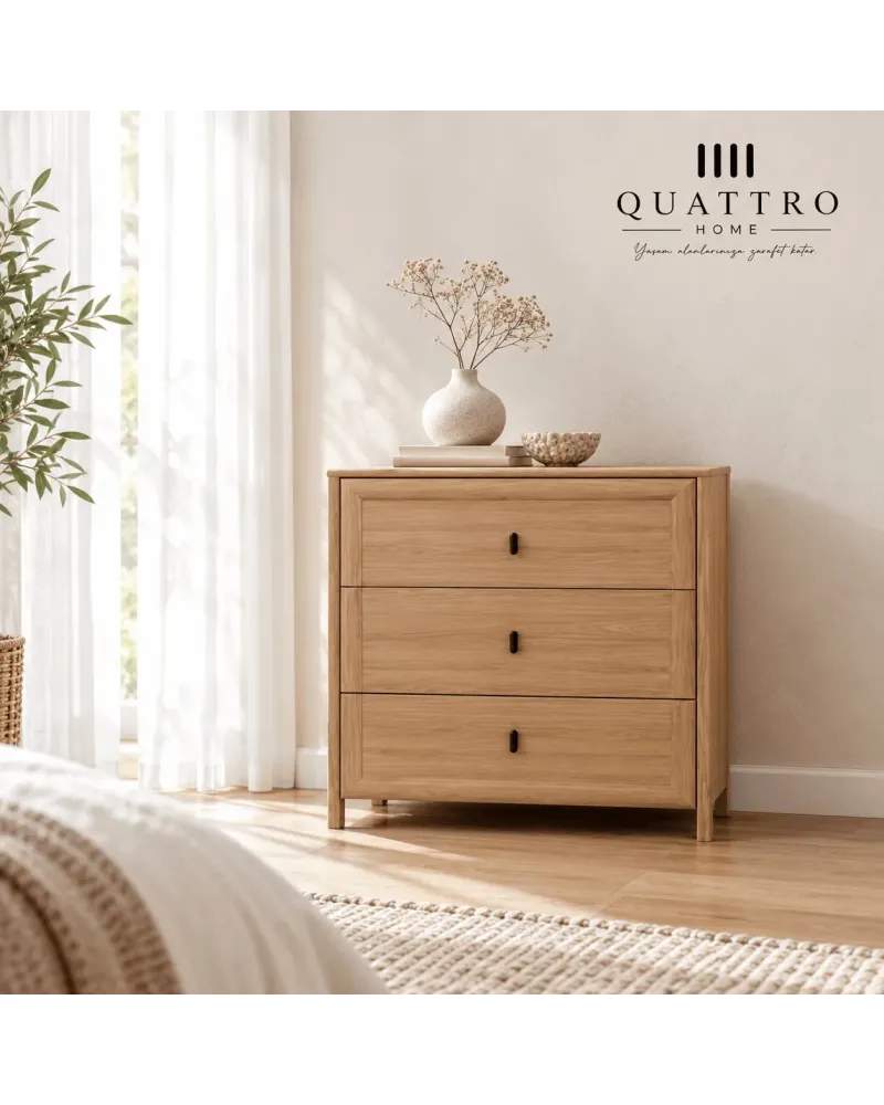 Lotus Genç Odası; karyola, gardırop, çalışma masası, kitaplık, şifonyer ve komodin