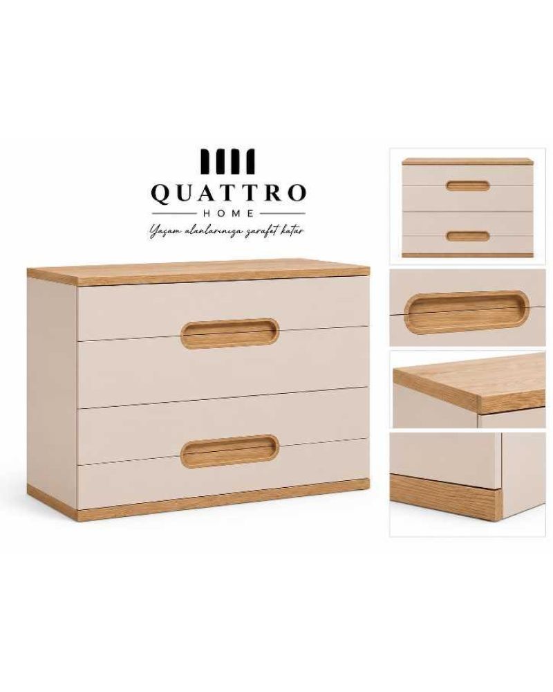 Vega Şifonyer-genç odalarında ihtiyaç duyulan düzeni sağlamak için tasarlanmış modern ve fonksiyonel bir depolama ünitesidir