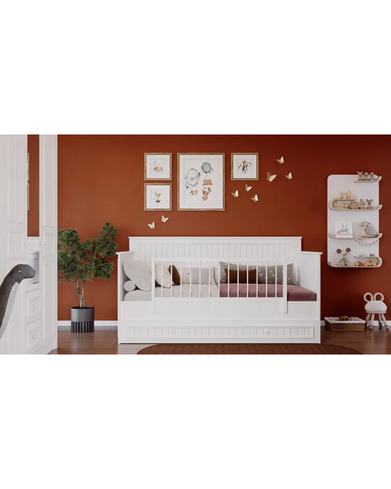 Lora Bebek Odası Takımı (3 Kapılı Dolap+bebe Karyola +Şifonyer+ayna )
