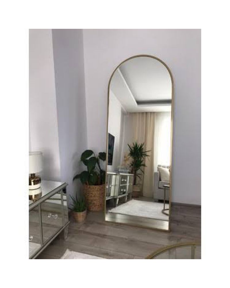 Metal Çerçeveli Oval Boy Aynası