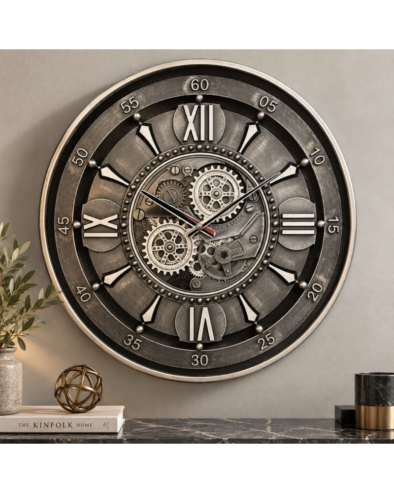 Çarklı Duvar Saati 60 cm