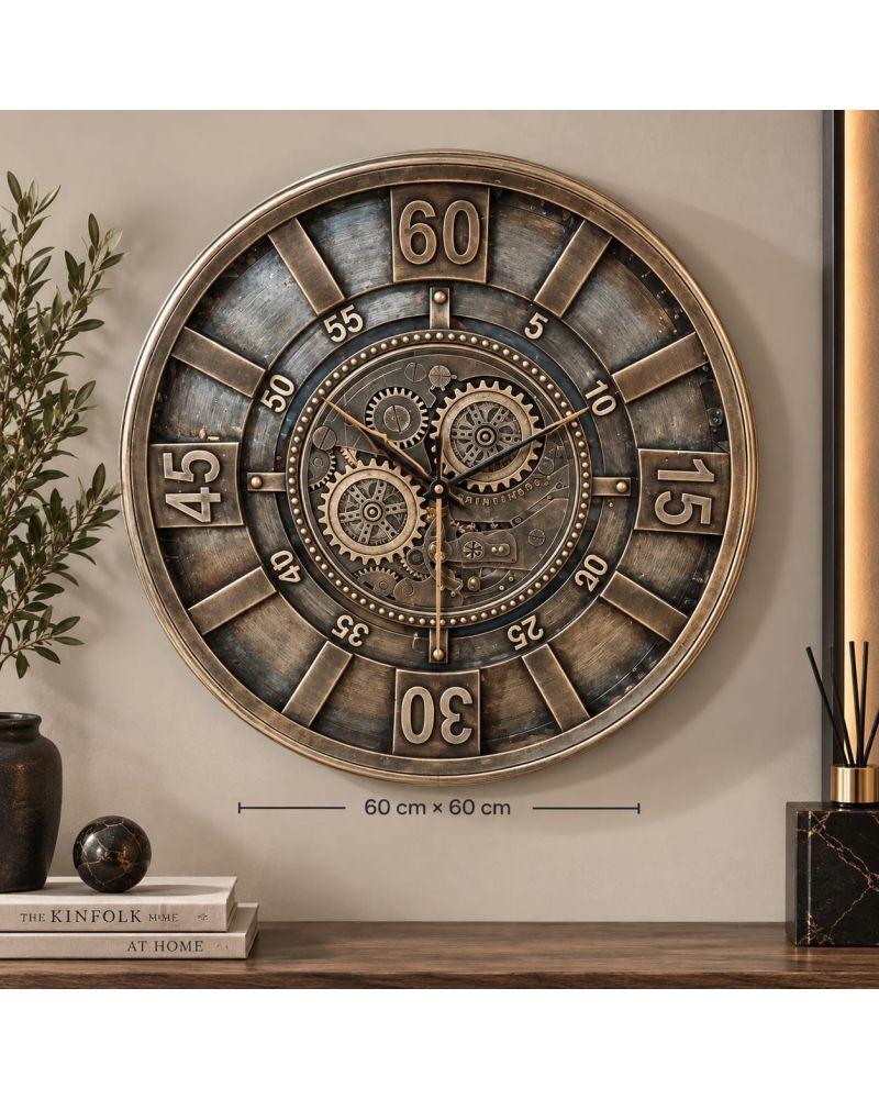 Çarklı Mekanizma Saat 60 cm