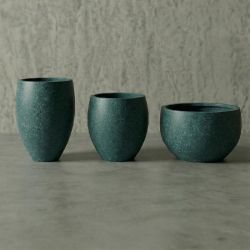 PRATICAL Hafif Beton Saksı - Yeşil
