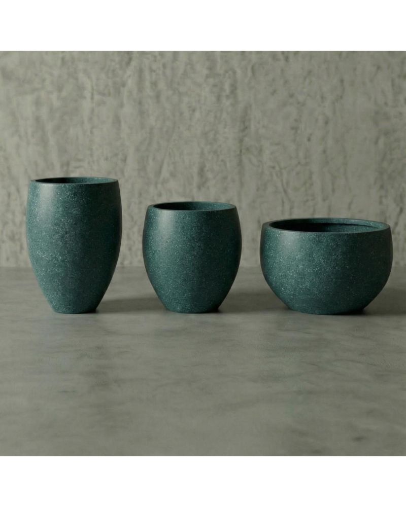 PRATICAL Hafif Beton Saksı - Yeşil