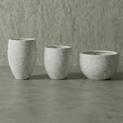PRATICAL Hafif Beton Saksı - Beyaz