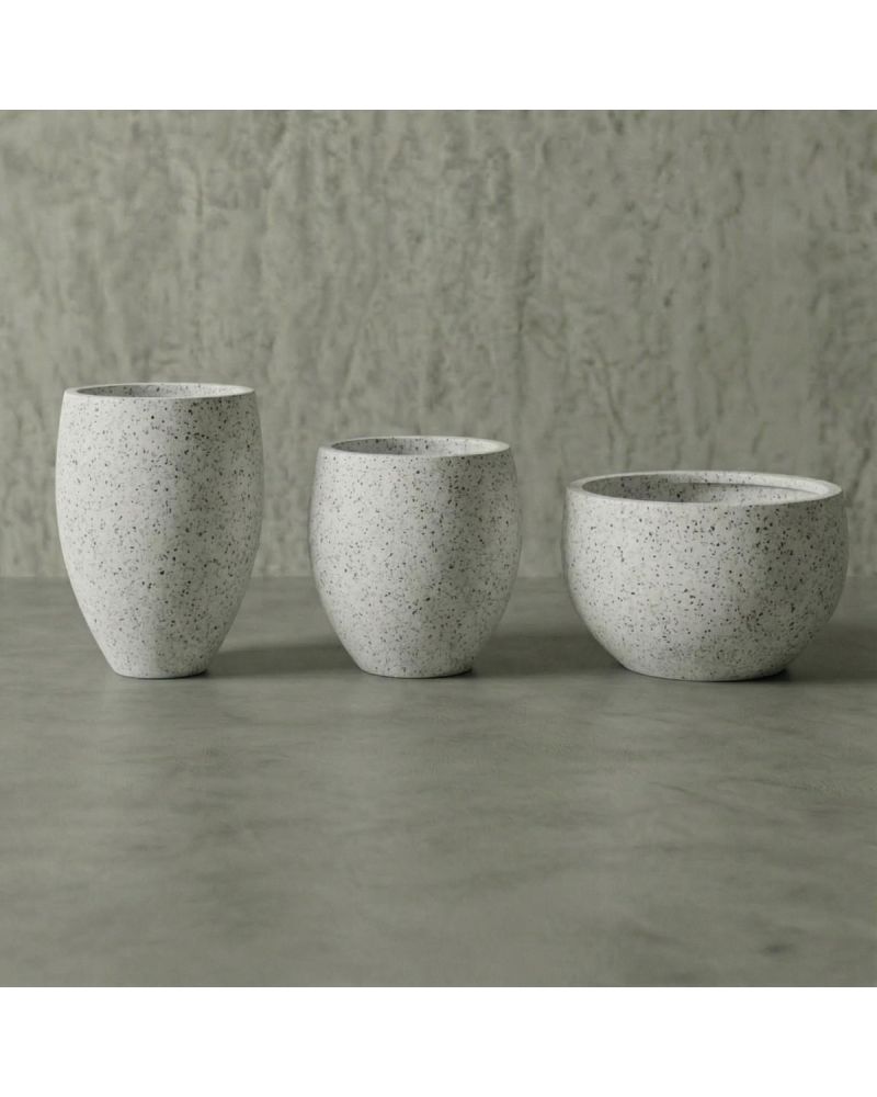 PRATICAL Hafif Beton Saksı - Beyaz