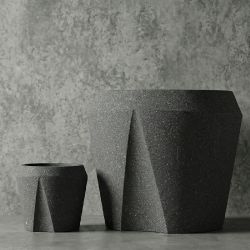 DOLINA Hafif Beton Saksı - Antrasit