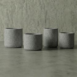 VALEC Hafif Beton Saksı - Açık Gri