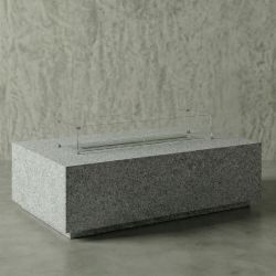 Rectangle Hafif Beton Ateş Çukuru - Açık Gri