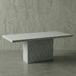 PIAZZA Hafif Beton Masa - Açık Gri
