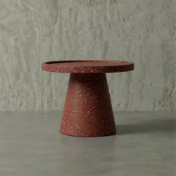 TRAY Hafif Beton Orta Sehpa - Kırmızı