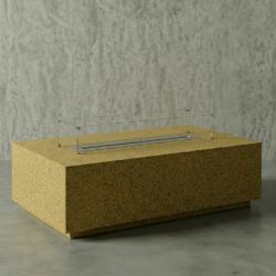 Rectangle Hafif Beton Ateş Çukuru - Sarı
