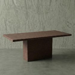 PIAZZA Hafif Beton Masa - Kahverengi