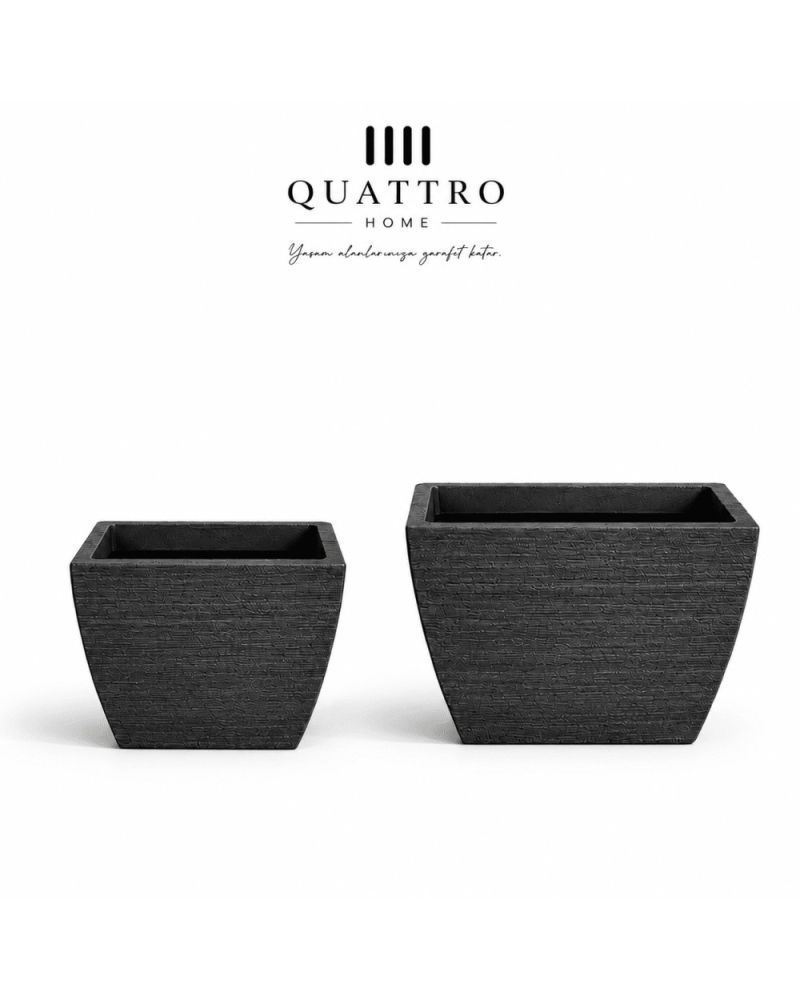 Quattro Home Costa Serisi Saksı Dikdörtgen İç ve Dış Mekan Saksı