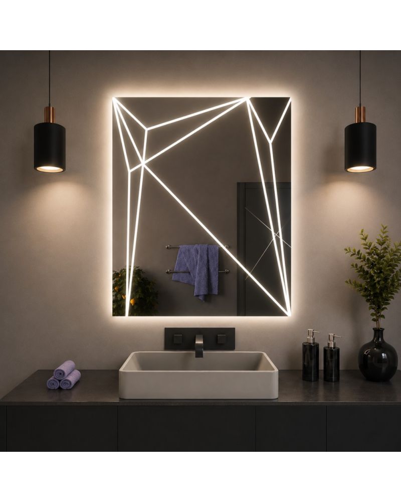 Prisma LED Aydınlatmalı Banyo Aynası