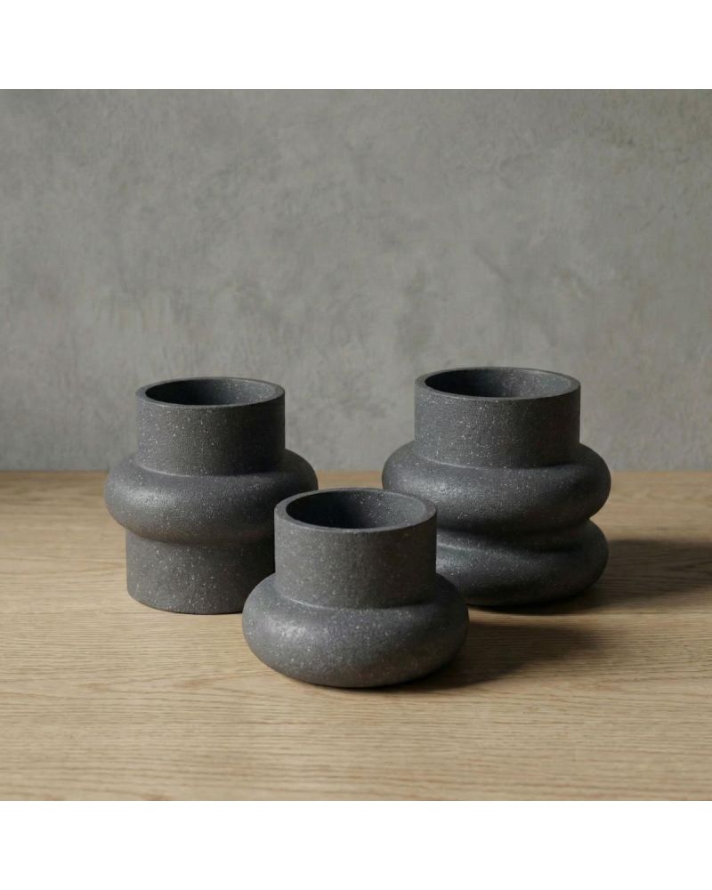 RING Hafif Beton Saksı - Antrasit