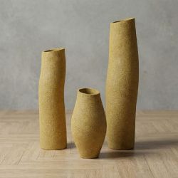 FORM Hafif Beton Vazo - Sarı