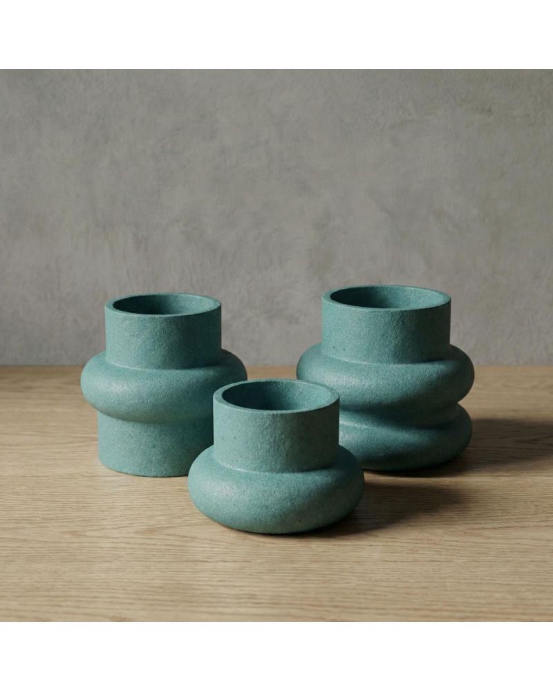 RING Hafif Beton Saksı - Yeşil