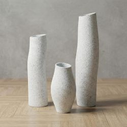 FORM Hafif Beton Vazo - Beyaz