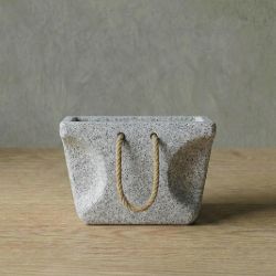 BAG Hafif Beton Saksı - Açık Gri