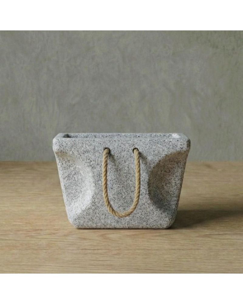 BAG Hafif Beton Saksı - Açık Gri