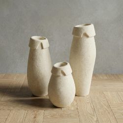 CUFE Hafif Beton Vazo - Krem