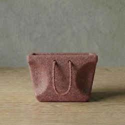 BAG Hafif Beton Saksı - Kahverengi