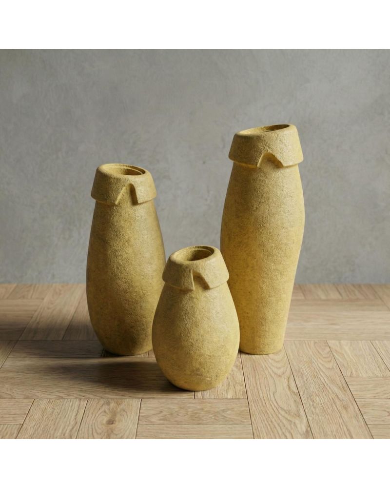 CUFE Hafif Beton Vazo - Sarı