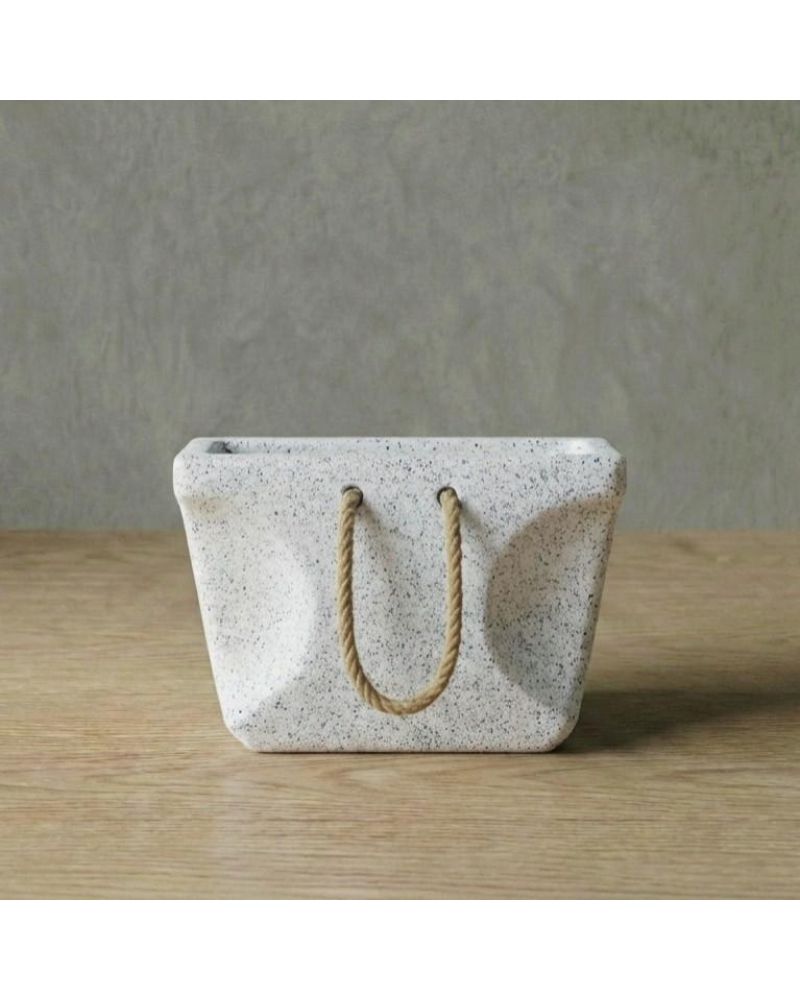BAG Hafif Beton Saksı - Beyaz