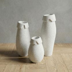 CUFE Hafif Beton Vazo - Beyaz