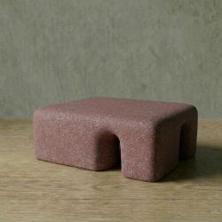 FOOT Hafif Beton Orta Sehpa - Kahverengi